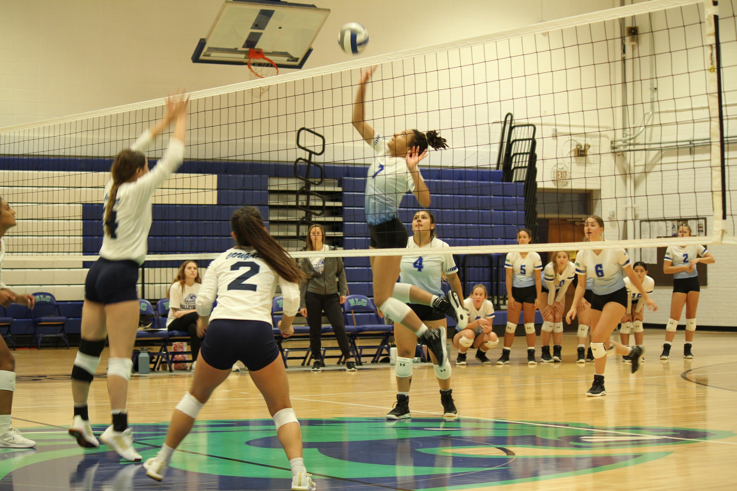 Dallas College North Lake middle blocker Love Riley was named the Dallas Athletic Conference volleyball Player of the Week. 